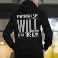Everything I Say WILL Be On The Exam Teacher For Men Women Men's Hoodie Back Print, funny gift Everything I Say WILL Be On The Exam Teacher For Men Women Men's Hoodie Back Print, funny gift