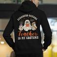Exhausted Daycare Teacher Is My Costume Halloween Ghost Fun For Men Women Men's Hoodie Back Print, funny gift