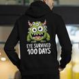 Eye Survived 100 Days Of School Monster Lover Teacher Kids Men's Hoodie Back Print, funny gift Eye Survived 100 Days Of School Monster Lover Teacher Kids Men's Hoodie Back Print, funny gift