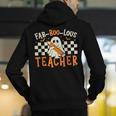 Fab Boo Lous Teacher Retro Ghost Spooky Halloween Costume Men's Hoodie Back Print, funny gift Fab Boo Lous Teacher Retro Ghost Spooky Halloween Costume Men's Hoodie Back Print, funny gift