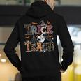 Fall Holiday Themed Thanksgiving Halloween Teacher Trick Or Men's Hoodie Back Print, funny gift Fall Holiday Themed Thanksgiving Halloween Teacher Trick Or Men's Hoodie Back Print, funny gift