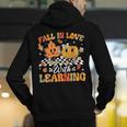 Fall In Love With Learning Fall Teacher Thanksgiving Retro Men's Hoodie Back Print, funny gift Fall In Love With Learning Fall Teacher Thanksgiving Retro Men's Hoodie Back Print, funny gift