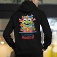 Feed The Reading Monster Halloween Teacher Men's Hoodie Back Print, funny gift Feed The Reading Monster Halloween Teacher Men's Hoodie Back Print, funny gift