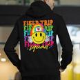 Field Trip Squad Groovy Field Day Smile Face Teacher Tie Dye Men's Hoodie Back Print, Groovy Teacher Hoodies, funny gift Field Trip Squad Groovy Field Day Smile Face Teacher Tie Dye Men's Hoodie Back Print, Groovy Teacher Hoodies, funny gift
