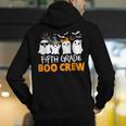 Fifth Grade Boo Crew Halloween Teacher Costume Men's Hoodie Back Print, funny gift