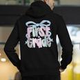 First Grade Coquette Bow Girls Teacher Team 1st Grade Squad Men's Hoodie Back Print, First Grade Teacher Hoodies, funny gift First Grade Coquette Bow Girls Teacher Team 1st Grade Squad Men's Hoodie Back Print, First Grade Teacher Hoodies, funny gift