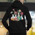 Floral Beakers Chemistry Lab Teacher Men's Hoodie Back Print, funny gift Floral Beakers Chemistry Lab Teacher Men's Hoodie Back Print, funny gift