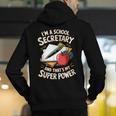 Front Office Teacher Admin Mother I'm A School Secretary Men's Hoodie Back Print, funny gift