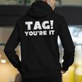 Fun Summer Tag You'Re It Teacher Vacation T-Shirt For Men Women Girls Kids Men's Hoodie Back Print, funny gift