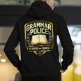 Grammar Police To Serve And Correct English Teacher Men's Hoodie Back Print, English Teacher Hoodies, funny gift Grammar Police To Serve And Correct English Teacher Men's Hoodie Back Print, English Teacher Hoodies, funny gift