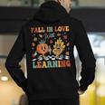 Groovy Fall In Love With Learning Autumn Pumpkin Teacher Men's Hoodie Back Print, Groovy Teacher Hoodies, funny gift Groovy Fall In Love With Learning Autumn Pumpkin Teacher Men's Hoodie Back Print, Groovy Teacher Hoodies, funny gift