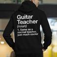 Guitar Teacher Definition Musician Music Men Women Girls Kids Men's Hoodie Back Print, funny gift