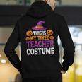 Halloween Costumes For Teachers Tired Teacher Costume Tee Men's Hoodie Back Print, funny gift