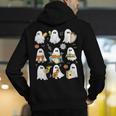 Halloween Ghost Music Teacher Playing Instruments Men's Hoodie Back Print, funny gift Halloween Ghost Music Teacher Playing Instruments Men's Hoodie Back Print, funny gift