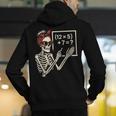 Halloween Math Teacher Skeleton Six Seven Meme Brainrot Men's Hoodie Back Print, funny gift Halloween Math Teacher Skeleton Six Seven Meme Brainrot Men's Hoodie Back Print, funny gift