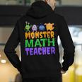 Halloween Monster Math Teacher Men Women Men's Hoodie Back Print, funny gift Halloween Monster Math Teacher Men Women Men's Hoodie Back Print, funny gift
