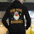 Halloween Read More Books Retro Costume Teacher Women Girls Men's Hoodie Back Print, funny gift