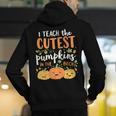 Halloween Teacher I Teach The Cutest Pumpkins In The Patch Men's Hoodie Back Print, funny gift