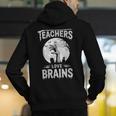Halloween Teacher Tshirts Zombie Teachers Love Brains Men's Hoodie Back Print, funny gift Halloween Teacher Tshirts Zombie Teachers Love Brains Men's Hoodie Back Print, funny gift