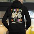 Halloween Teaching My Boos Cute Ghost Teacher Life Costume Men's Hoodie Back Print, funny gift