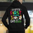 Happy First Day Of School Teacher Back To School Student Men's Hoodie Back Print, funny gift