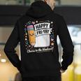 Happy Fri-Yay Teacher Fry Yay Friday Weekend Men's Hoodie Back Print, funny gift