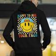 Happy To See Your Face Hippie Smile Back To School Teachers Men's Hoodie Back Print, funny gift Happy To See Your Face Hippie Smile Back To School Teachers Men's Hoodie Back Print, funny gift
