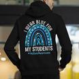 Happy Teacher I Wear Blue For My Students Autism Awareness Men's Hoodie Back Print, funny gift Happy Teacher I Wear Blue For My Students Autism Awareness Men's Hoodie Back Print, funny gift