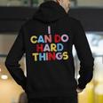 I Can Do Hard Things Teacher Inspiration Do Hard Things Men's Hoodie Back Print, funny gift I Can Do Hard Things Teacher Inspiration Do Hard Things Men's Hoodie Back Print, funny gift