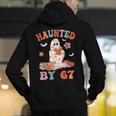 Haunted By 67 Boo Ghost Teacher 6 7 Halloween Costume Men's Hoodie Back Print, funny gift Haunted By 67 Boo Ghost Teacher 6 7 Halloween Costume Men's Hoodie Back Print, funny gift