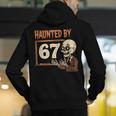 Haunted By 67 Halloween 67 Meme Six Seven Teacher Men's Hoodie Back Print, funny gift Haunted By 67 Halloween 67 Meme Six Seven Teacher Men's Hoodie Back Print, funny gift