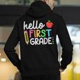 Hello First Grade Team 1st Grade Back To School Teacher Kids Men's Hoodie Back Print, First Grade Teacher Hoodies, funny gift Hello First Grade Team 1st Grade Back To School Teacher Kids Men's Hoodie Back Print, First Grade Teacher Hoodies, funny gift