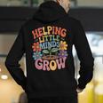 Helping Little Minds Grow Teacher First Day Back To School Men's Hoodie Back Print, funny gift Helping Little Minds Grow Teacher First Day Back To School Men's Hoodie Back Print, funny gift
