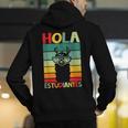 Hola Estudiantes Spanish Teacher Back To School 2025 Men's Hoodie Back Print, funny gift Hola Estudiantes Spanish Teacher Back To School 2025 Men's Hoodie Back Print, funny gift