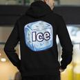 Ice Halloween Pun Costume Easy Lazy Team Group Teacher Men's Hoodie Back Print, funny gift