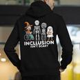Inclusion Isn't Scary SLP Halloween Costume Sped Teacher Men's Hoodie Back Print, funny gift Inclusion Isn't Scary SLP Halloween Costume Sped Teacher Men's Hoodie Back Print, funny gift