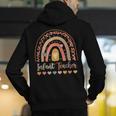 Infant Teacher Leopard Boho Rainbow Appreciation Men's Hoodie Back Print, funny gift Infant Teacher Leopard Boho Rainbow Appreciation Men's Hoodie Back Print, funny gift