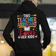 Instructional Assistant Loves Her Kids Teacher Assistant Men's Hoodie Back Print, funny gift