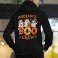 Insurance Boo Crew Halloween Spooky Costume Teacher Men's Hoodie Back Print, funny gift