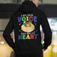 I Am Their Voice They Are My Heart Autism Awareness Teacher Men's Hoodie Back Print, funny gift I Am Their Voice They Are My Heart Autism Awareness Teacher Men's Hoodie Back Print, funny gift