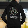 It's Fine I'm Fine Christmas Light Principal Teacher Xmas Men Women Men's Hoodie Back Print, funny gift It's Fine I'm Fine Christmas Light Principal Teacher Xmas Men Women Men's Hoodie Back Print, funny gift
