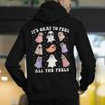 It’s Okay To Feel All The Feels Special Ed Teacher Halloween Men's Hoodie Back Print, funny gift