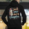 Just One More Chapter Book Reading Floral Teacher Book Lover Men's Hoodie Back Print, funny gift Just One More Chapter Book Reading Floral Teacher Book Lover Men's Hoodie Back Print, funny gift