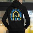 Be Kind Rainbow Down Syndrome Awareness Teacher Blue Yellow Men's Hoodie Back Print, funny gift Be Kind Rainbow Down Syndrome Awareness Teacher Blue Yellow Men's Hoodie Back Print, funny gift