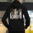 Be Kind Women Inspirational Teacher Animal Print Men's Hoodie Back Print, funny gift Be Kind Women Inspirational Teacher Animal Print Men's Hoodie Back Print, funny gift
