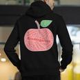 Kindergarten Apple Word Art For Teachers & Students Men's Hoodie Back Print, funny gift