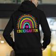 Kindergarten Rainbow Girls Boys Teacher First Day Of School Men's Hoodie Back Print, funny gift