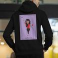 La Maestra Mexican Bingo Card Teacher Lottery Card Men's Hoodie Back Print, funny gift