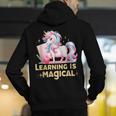 LEARNING IS MAGICAL TEACHER UNICORN BACK TO SCHOOL UNICORN Men's Hoodie Back Print, funny gift LEARNING IS MAGICAL TEACHER UNICORN BACK TO SCHOOL UNICORN Men's Hoodie Back Print, funny gift