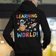 Learning Is Out Of This World Space Back To School Teacher Men's Hoodie Back Print, funny gift